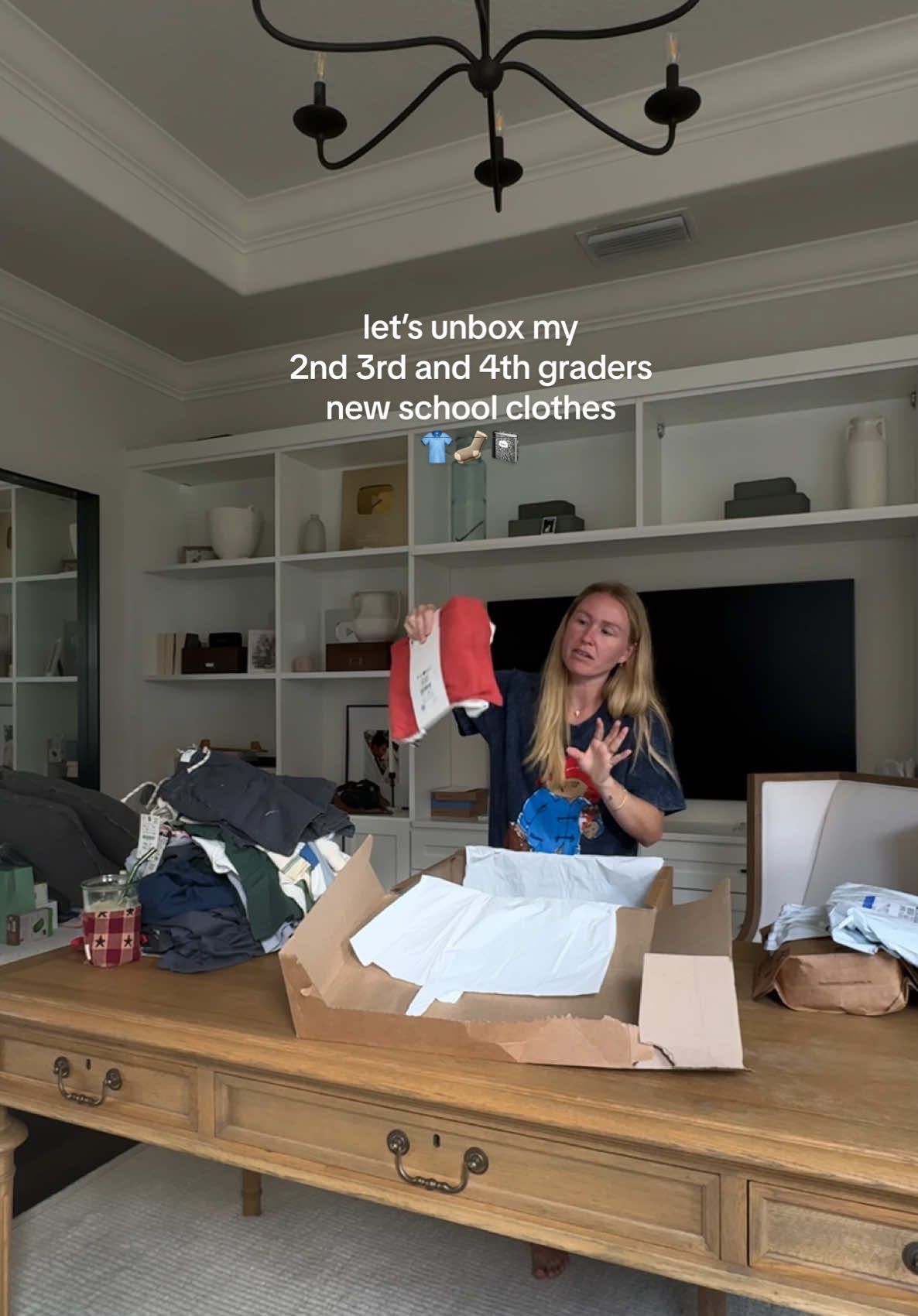 Let’s unbox my 2nd 3rd and 4th graders new school clothes🧢👕🧦🥰 & some random Amazon packages!  Full back to school prep vlog is up too 🥰🥰🥰 