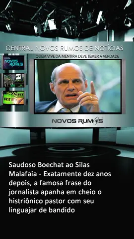 Central Novos Rumos de Notícias #noticias #portalnovosrumos #boechat #silasmalafaia 