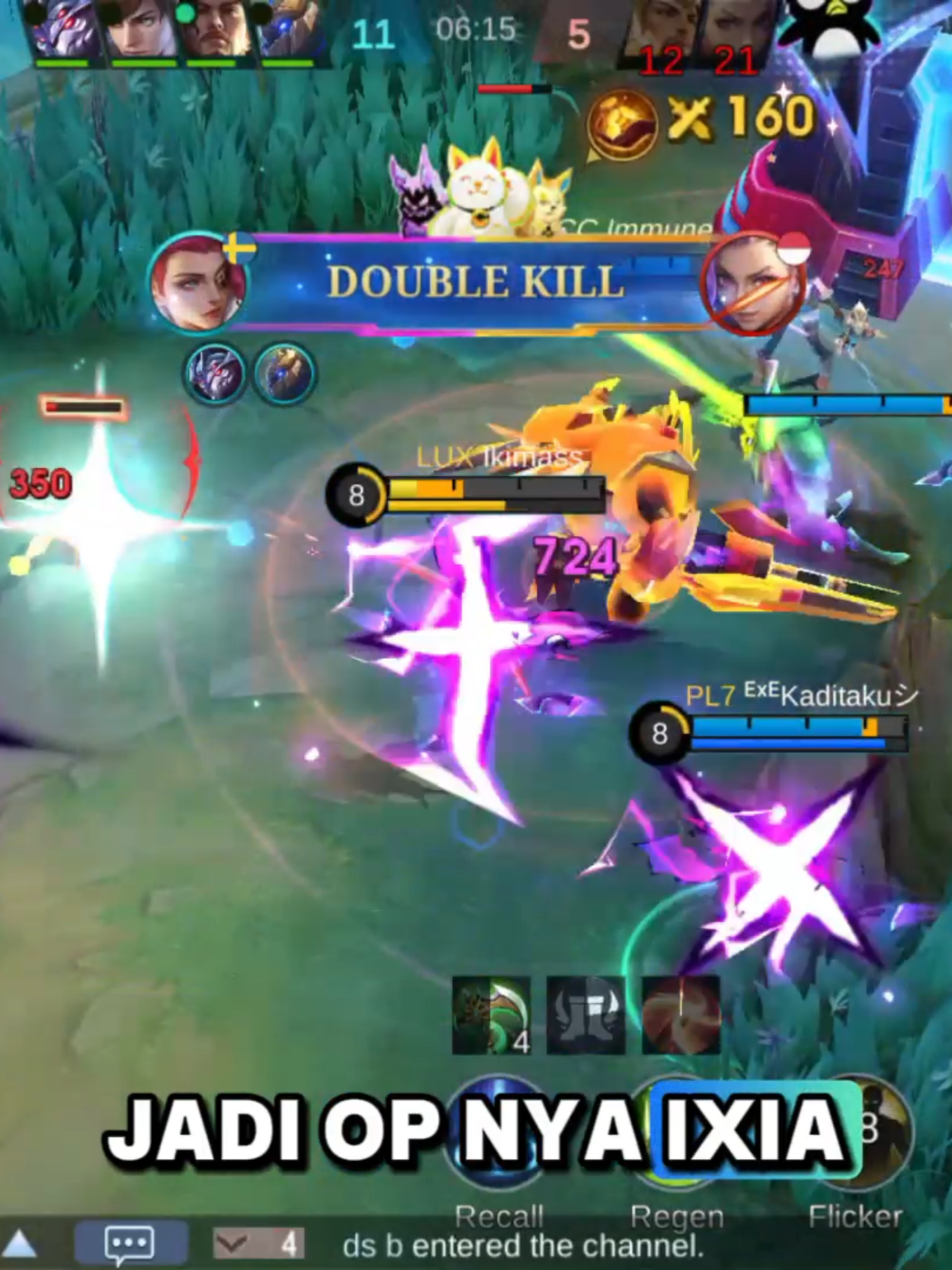 Laning Phase VS Ixia #lesley #mlbb #lesleytiktokofficial