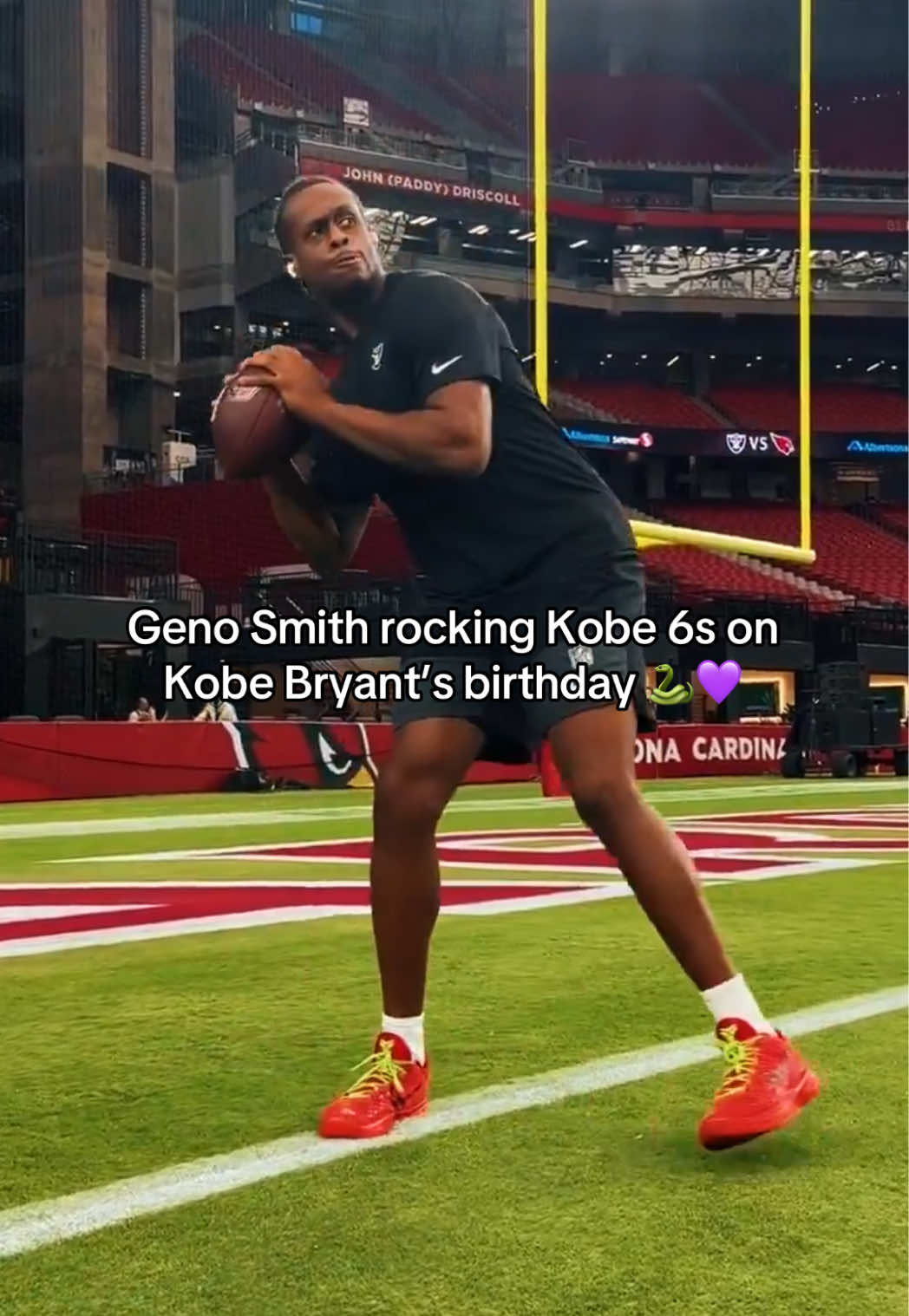 Mamba forever 🙏 @Las Vegas Raiders #football #kobe #genosmith #raiders #kobebryant 