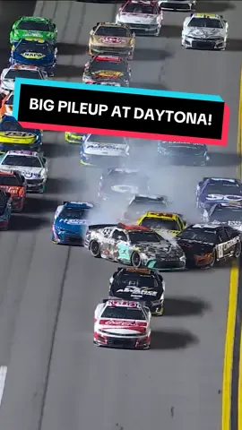 So many cars collected in this crash at Daytona! 