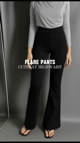 Cakep bangettt #celanawanita #cutbray #celanahighwaist #flarepants 