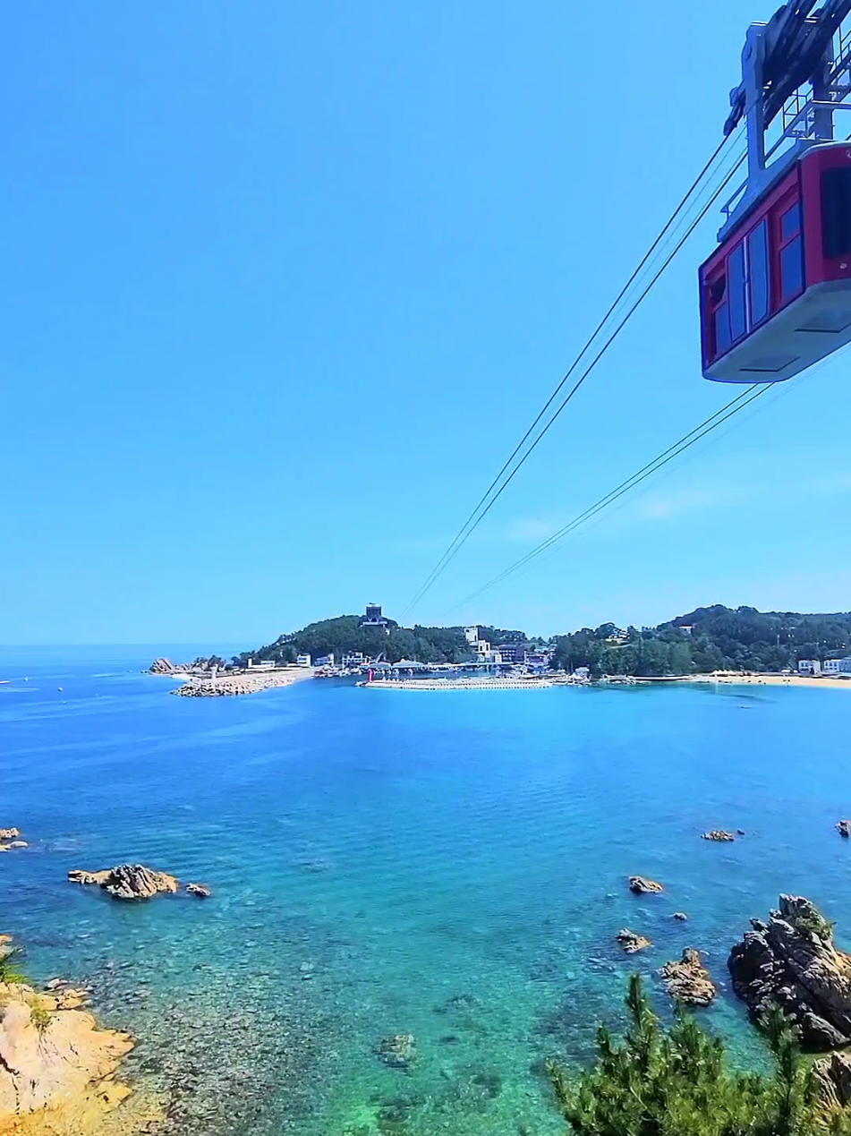 เที่ยวทะเลที่ 삼척 🏖🏝🌊 #คนไทยในเกาหลีใต้🇹🇭🇰🇷  #삼척해상케이블카 #삼척해양레일바이크 #추암촛대바위 #바다 