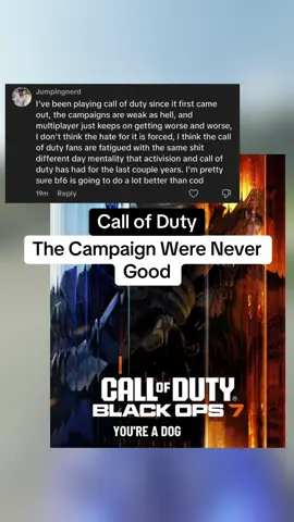 The Call of Duty Campaign Were Never Good #CallofDuty #BlackOps7 #Gaming #Battlefield 