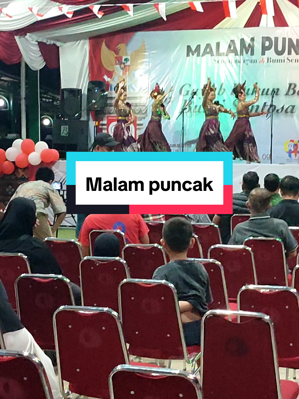 malam puncak peringatan HUT RI ke 80 di perumahan bumi sentosa Cibinong - Bogor  #hutri80indonesia🇮🇩 #malamkesenian #cibinong 