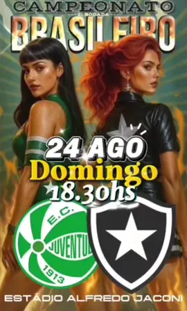 CAMPEONATO BRASILEIRO,  21ª RODADA, JUVENTUDE  X BOTAFOGO.  #futebol #BRASILEIRAO #2025 #BOTAFOGO #bomdia 