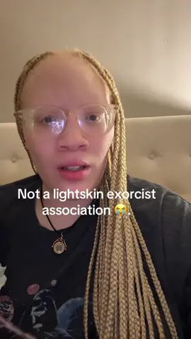 I promise we’re not all bad 😭 #lightskins #lol #fyp #albinism #blackhirlmagic 