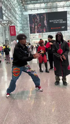 Tried the dance method and still got put in a genjutsu @Kynggg😜 🤦🏽‍♂️#officialjsmoovee #fyp #dance #animenyc2025 