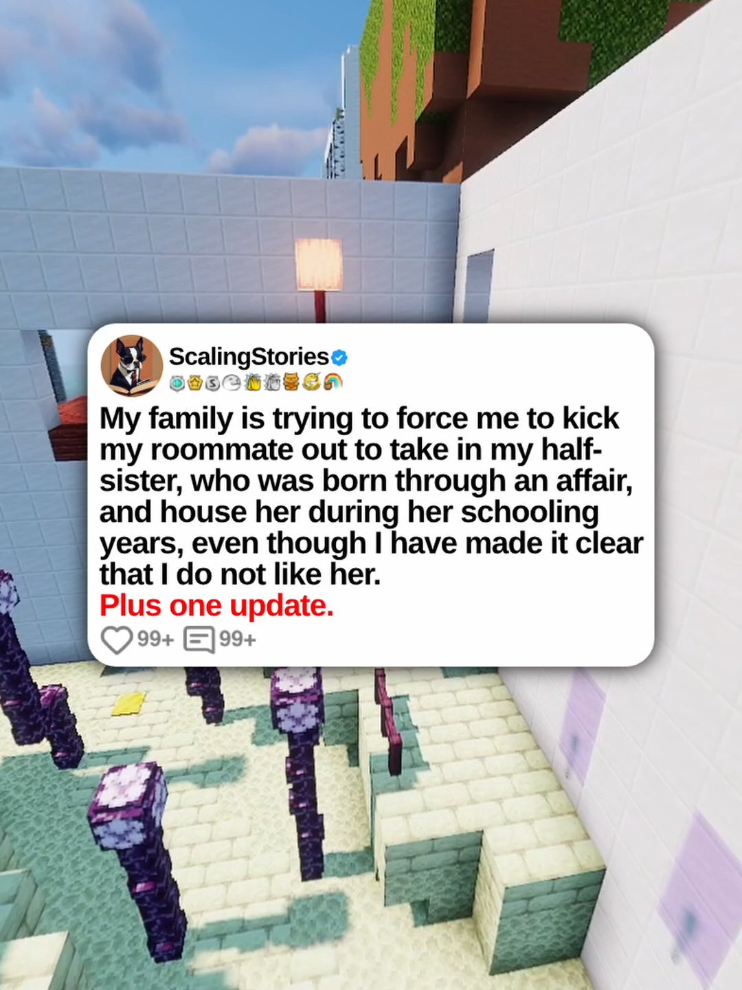 u/Patient_Win_8831 My family is trying to force me to kick my roommate out to take in my half-sister, who was born through an affair, and house her during her schooling years, even though I have made it clear that I do not like her. Plus three updates. 0:00 Original Post 13:23 Update (3 Weeks Later) #scalingstories #minecraftparkour #reddit #redditreadings #redditstories