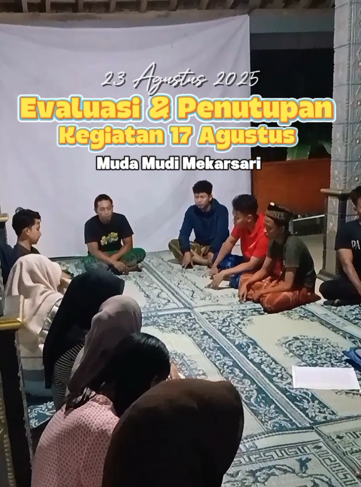 evaluasi dan penutupan kegiatan 17 agustus, kompak dan aktif selalu Muda-muda Mekarsari!!  . . #fypage #jogja24jam #yxzcba #virall #mudamudimekarsari 