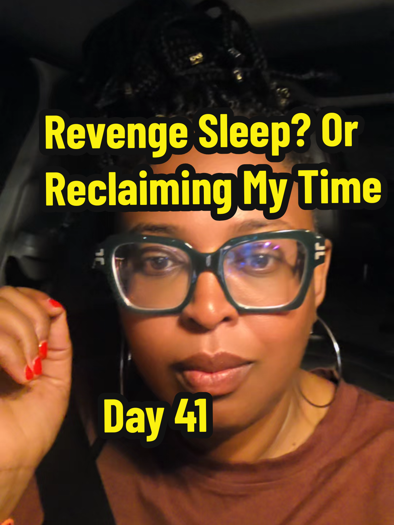 60 for 60: Day 41 - Sometimes the day gets away from me, but the night? That’s mine. 🌙 After pouring into work and others, I choose to pour back into me — even if it means staying up late. Anyone else guilty of that revenge sleep life? 👀 #60for60 #RevengeSleep #ReclaimYourTime #NightOwlChronicles #BalanceNotBurnout