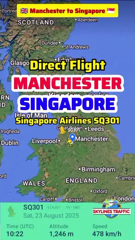 Manchester to Singapore Flight | Singapore Airlines SQ301 | Airbus A350-941 Welcome to this video of an international flight from Manchester International Airport (MAN), England, to Changi International Airport (SIN), Singapore, with Singapore Airlines. Flight SQ301 covers a distance of 11,493 km with a non-stop flight time of approximately 12 hours and 55 minutes. This route is operated by a modern Airbus A350-941 aircraft, which has a passenger capacity of up to 253 seats, offering comfort, fuel efficiency, and the latest aviation technology.  ✈️ Flight Details: Airline: Singapore Airlines Flight Number: SQ301 Route: Manchester (MAN) ➡️ Singapore (SIN) Distance: 11,493 km Flight Duration: 12 hours 55 minutes Operational Schedule: Sunday, Tuesday, Wednesday, Friday, and Saturday Aircraft: Airbus A350-941 Passenger Capacity: 253 seats This long-haul flight is a popular route for tourists and business travelers traveling from Europe to Southeast Asia. Singapore Changi Airport is known as one of the best airports in the world, with international-class facilities that pamper its passengers. Don't forget to like, share, and subscribe to stay tuned for more interesting videos about aviation, international routes, and the experience of flying with the world's best airlines.  🎯 Keywords: Singapore Airlines SQ301 Manchester to Singapore Flight Singapore Airlines Manchester to Singapore Flight Singapore Airlines Airbus A350-941 SQ301 Manchester to Changi Airport Singapore Airlines international flight Singapore Airlines long-haul flight Singapore Airlines Airbus A350 Manchester Airport to Changi Airport flight Manchester to Singapore flight duration Singapore Airlines A350 review Singapore Airlines Airbus A350 capacity Singapore Airlines A350 flight experience SQ301 flight schedule Singapore Airlines long-haul flight 📌 Hashtags: #SingaporeAirlines #SQ301 #ManchesterToSingapore #AirbusA350 #LongHaulFlight 