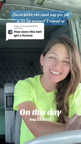 #onthisday still signing up, I guess. #truckertok #truckerlife #truckergirl