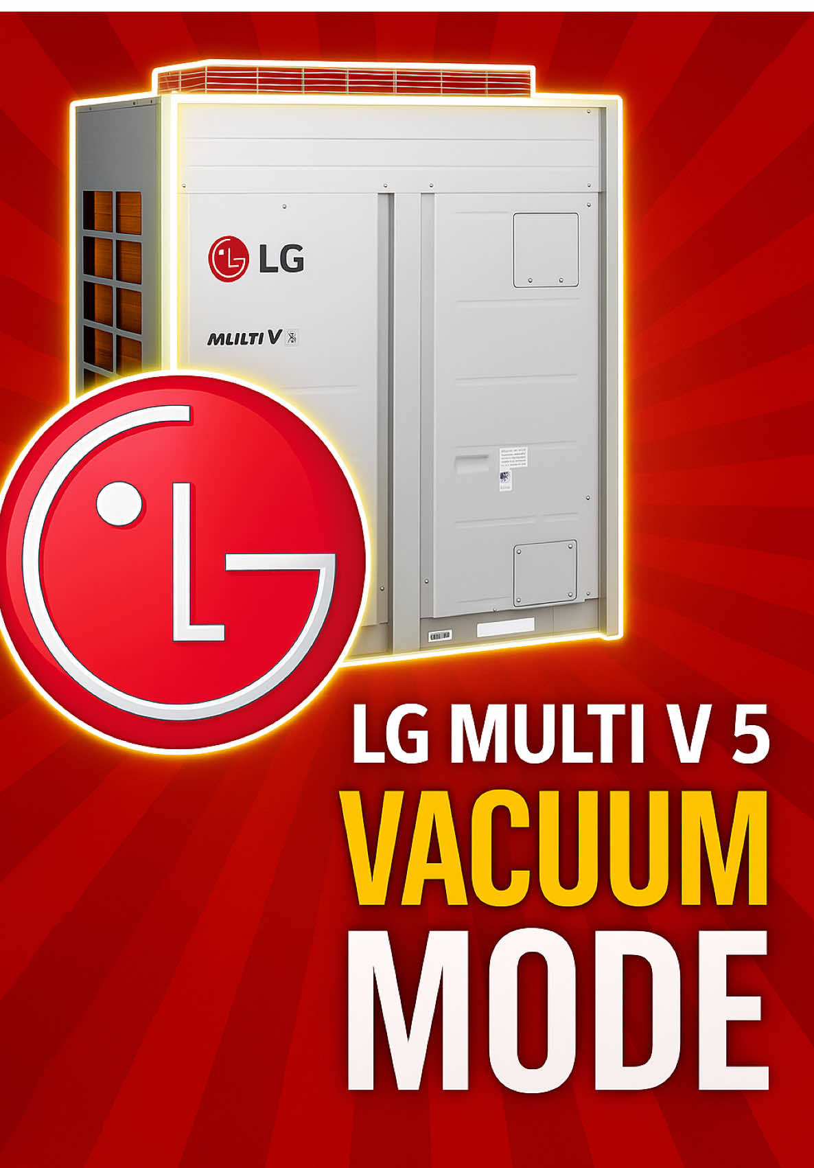 This is a great reference guide on how to place LG Multi V 5 VRF systems into vacuum mode. It’s important to use this setting during repair work such as pressure testing, system recovery, and triple evacuation. Why Vacuum Mode Matters: Vacuum mode ensures the system is fully open across the condenser, HRU boxes, and indoor units. It forces all solenoids and EEVs to open completely, allowing you to work on the entire refrigerant circuit. Requirements for Successful Activation: 	•	All system components (outdoor unit, HRU boxes, indoor units) must be energized. 	•	Communication must be normal with no error codes present. 	•	All indoor unit thermostats must be OFF. If any thermostat is calling for heating or cooling, the setting will fail. Where to Find It: The setting is adjusted at the outdoor unit and identified as “SE3 vacuum mode.” You can also reference it in the LG Multi V 5 Service Manual or the LG HVAC Service App, which are excellent resources for function settings and dip-switch configurations. Extra Tip: Vacuum mode can also be used to exercise EEVs and temporarily lock out thermostats. Steps: 	1.	Flip dip switch 5 ON – display shows FUNC. 	2.	Press SW03C twice – display shows SVC. 	3.	Press SW01C once – display shows SE1. 	4.	Press SW03C twice again – display shows SE3. 	5.	Press SW01C – display shows vAcc. 	6.	Flip dip switch 5 OFF – system is now in vacuum mode (vAcc flashing). 	7.	When finished, hit the reset button SW01D.                                               #hvac #hvaclifestyle #vrf #VRF #LG