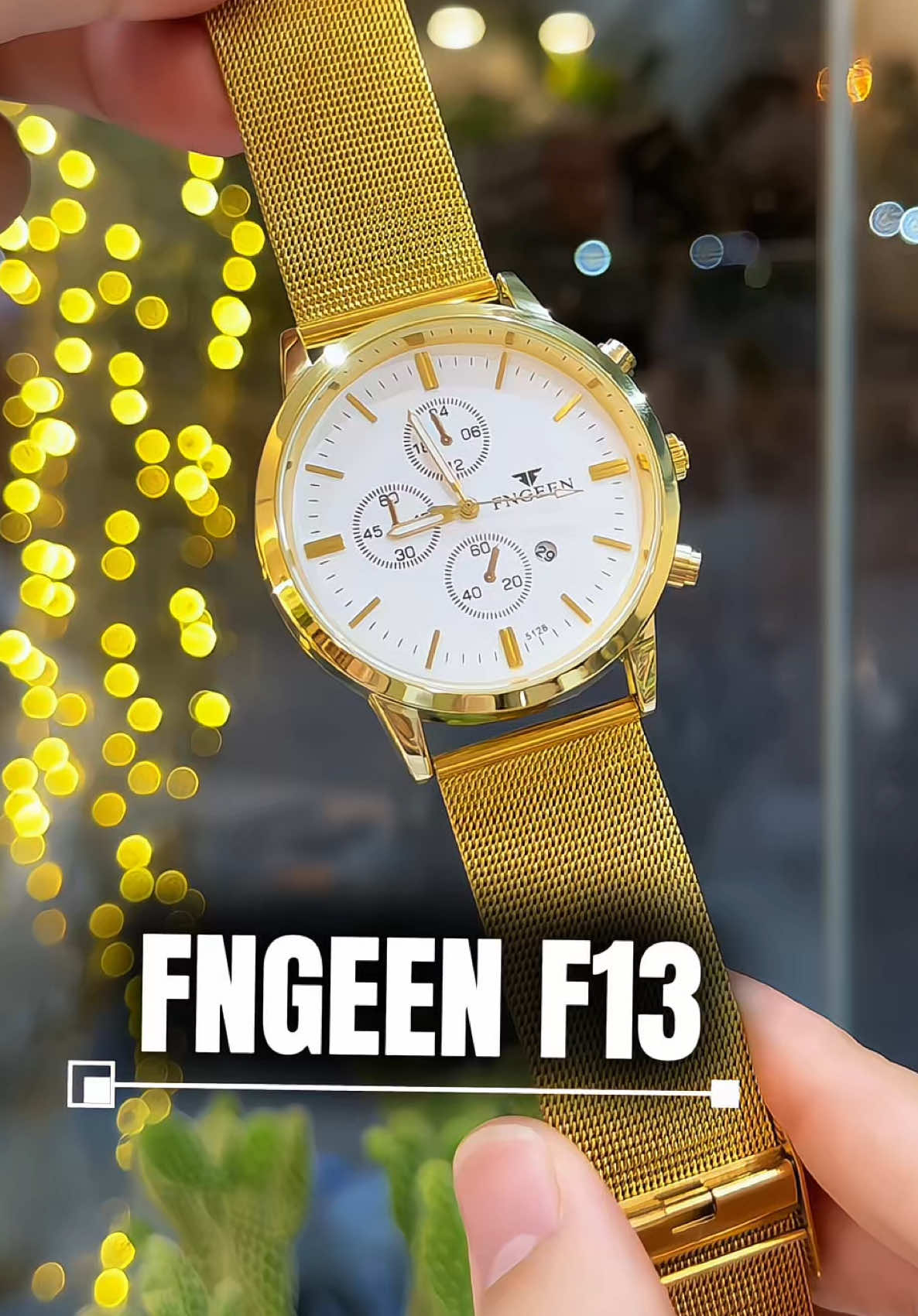 Đồng hồ FNGEEN F13, thiết kế đẹp với dây thép lưới không gỉ, mặt size 40mm #donghonam #donghogiatot #donghodep #fngeen #medongho 