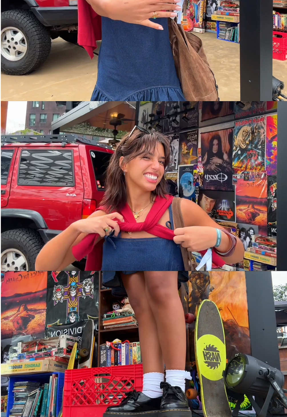 This is one of my fav outfits I’ve ever worn 👯‍♀️🤸‍♂️ #nyc #justagirl #thrifted #bangs #shorthair 