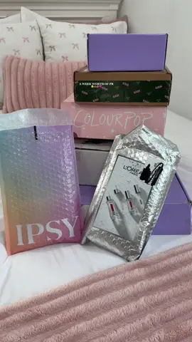 Grateful for all this PR 🥹✨🤍  @Tatcha US @ColourPop Cosmetics   #microinfluencer #contentcreator #fyp #prunboxing #tiktokgrowth 