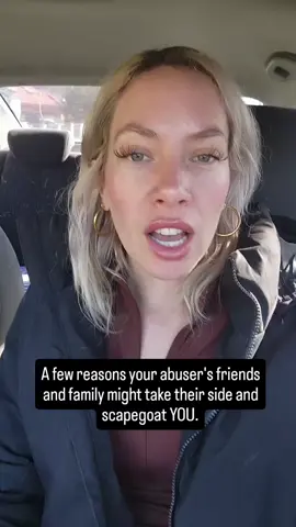 A few reasons your abuser's friends and family might take their side and scapegoat YOU. #narcissisticabusesurvivor #narcissisticrelationship #narcissisticabuse #abusiverelationship #abuseawareness 