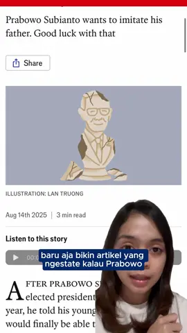 Siapa sangka, Pak Prabowo dan politikus lainnya juga bisa jadi lagi struggling sama daddy issues 😭 Hubungan orang tua-anak ternyata emang sengaruh itu ya, bahkan buat pemimpin negara sekalipun 🥹✋ Menurutmu gimana? #theeconomist #prabowo #daddyissues #politikus #trump 