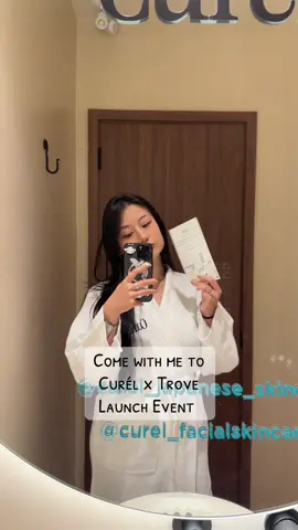 Come with me to the Curél x Trove Launch Event 💕✨ Vlog style: skincare, sips, and all the pretty vibes 🥂 #Curél #Trove #CurélxTrove #skincareevent #eventvlog   @Curél Japanese Skincare 