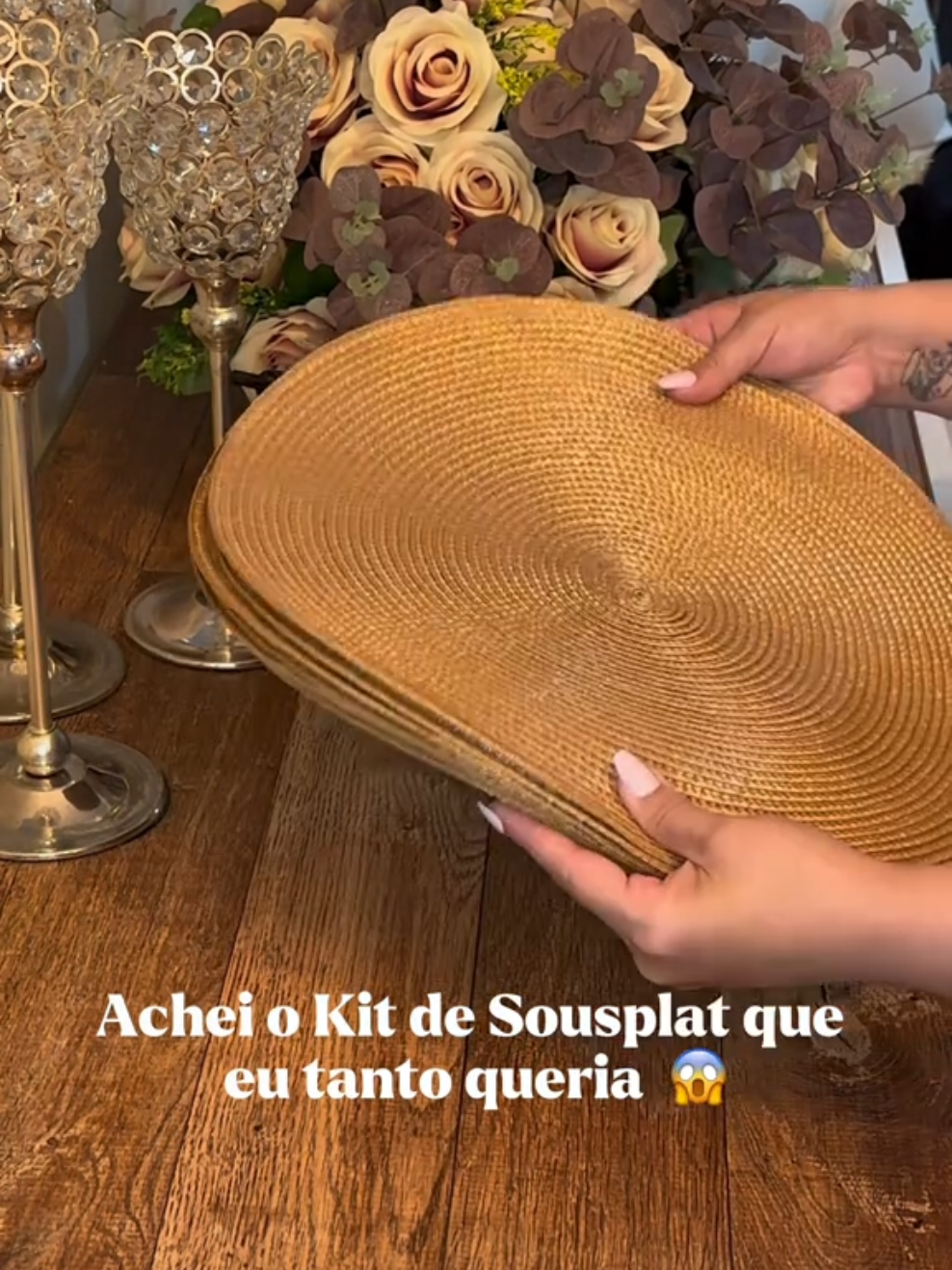 Kit 4 ou 6 Tapete De Mesa Posta Redondo Design Elegante Impermeável#ShopeeAchadinhos #ShopeeBrasil #CasaEDecoração #EspelhoDecorativo #PromoShopee
