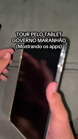 Mostrando o tablet do governo aplicativos. 