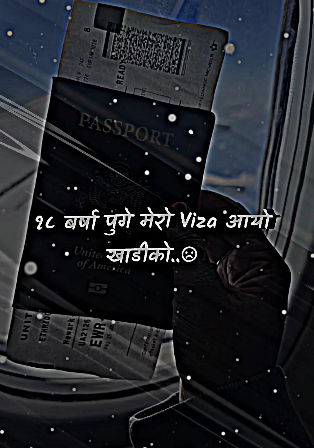 18 barsha pugyo mero viza aayo khadiko.😔🥺 #foryoupage #viral #video #newfollowers #alightmotion 