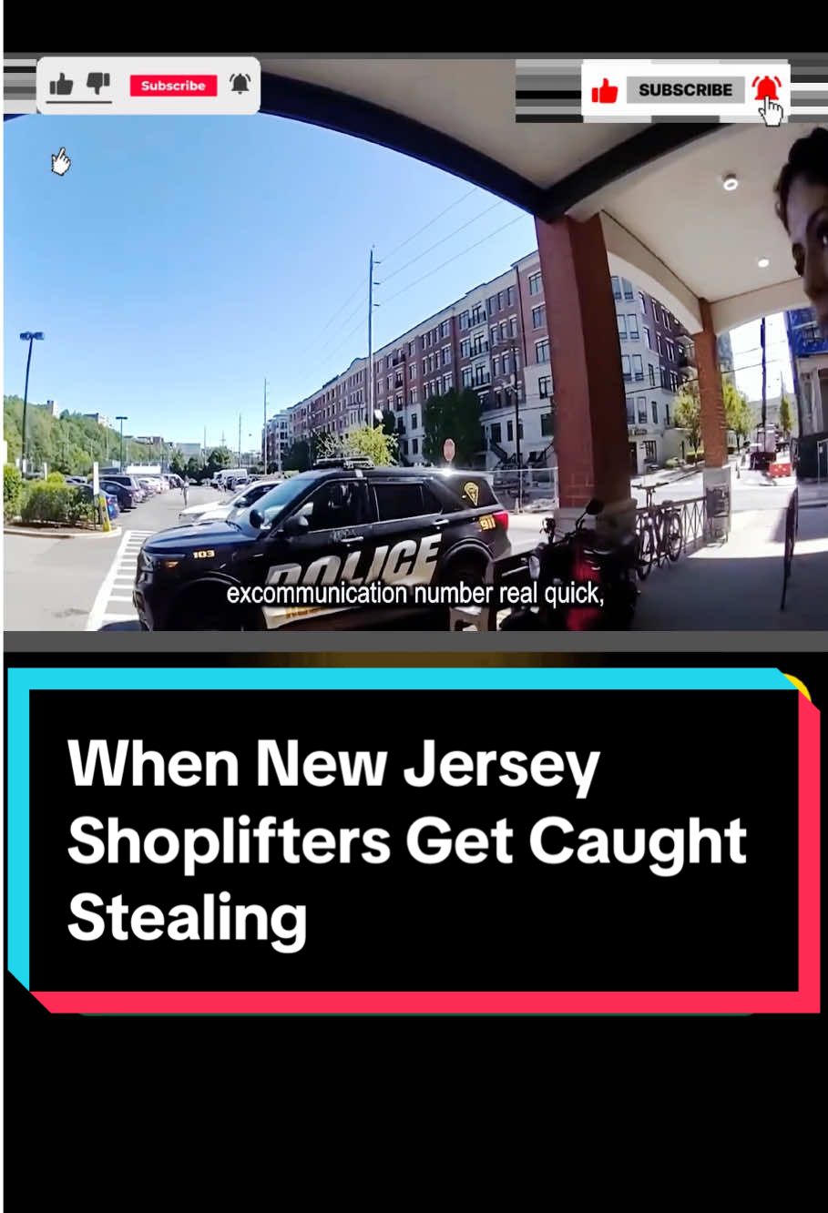 When New Jersey Shoplifters Get Caught Stealing  #cops #police #copsoftiktok  #bodycam #fyp  
