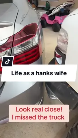 I mean it took me trying to do a 12 point turn in the garage while I hit the steps and the cabinet but I did not hit the truck I finally gave up and had him come move the truck. I have new glasses I cannot see and I was struggling but I be dang if I was giving up! #woman #drive #car #park #driving #parking #honda #driver #backup 