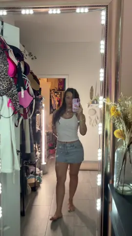 #longhair #jeanskirt #fyp #viral 
