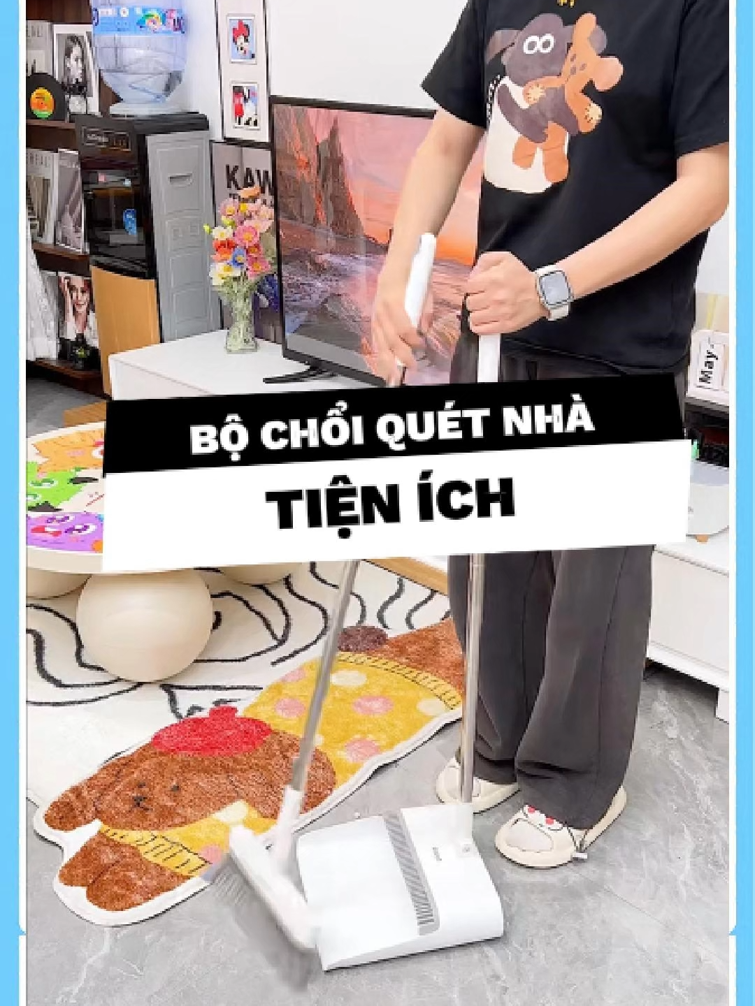 🧹Chổi quét đa năng – Quét sạch từng góc nhỏ, sạch sẽ không gian #choiquetdanang #duyne0710 #giadungtienich #giadungthongminh #xuhuong #fyp