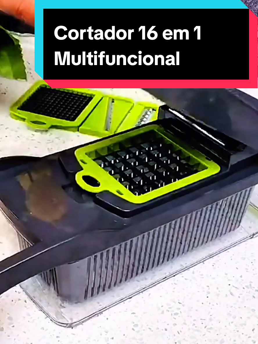 Cortador 16 em 1 Multifuncional #cortador #cozinha #tiktokshop 