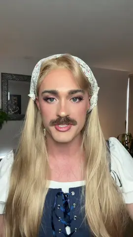 Desperate times call for desperate measures, right? #cottagecore #dragmakeup #countrydrag