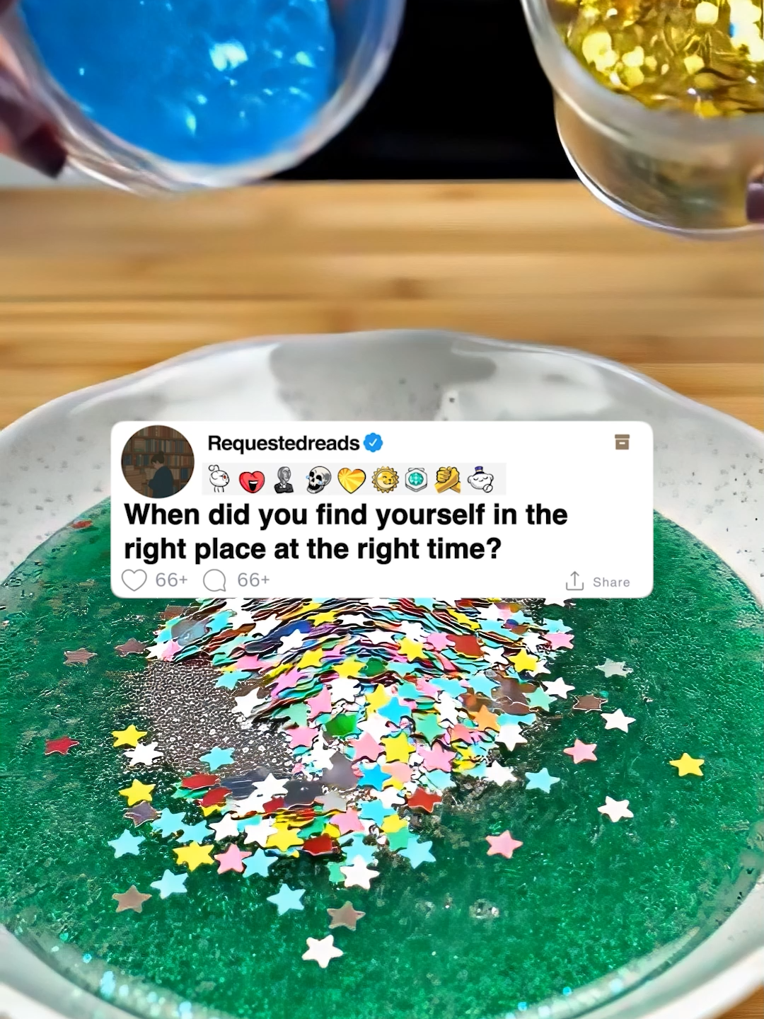 When did you find yourself in the right place at the right time?  #reddit #redditreadings