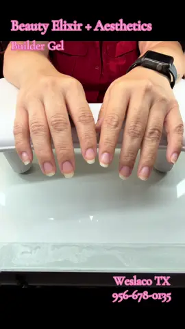 Builder Gel on natural nails in Weslaco TX @beautyelixir02 #viral #backtoschool #buildergel #buildergelnails #nail 