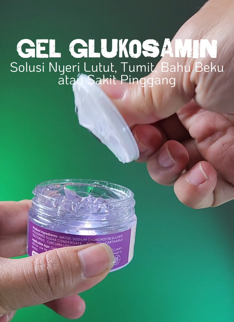 Lutut nyeri, tumit sakit, bahu beku, atau pinggang pegal? 😖 Cobain Krimdari Aeekiy Gel Glukosamin! 🌿 ✅ Tekstur gel, gampang dipakai ✅ Cepat meresap ✅ Bahan botani alami Harga mulai 76 ribuan aja – beli 2 atau 3 lebih hemat! 💸 #glukosamingel #krimdariaeekiy #nyerisendi #nyerilutut #nyeripinggang 