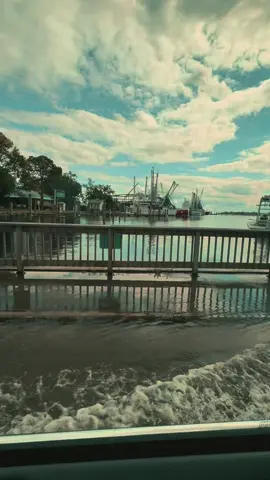Driving through North Carolina felt like a scene from outer banks lowkey was waiting to see John b, Sarah, pope, Cleo and kie run through the streets #outerbanks 