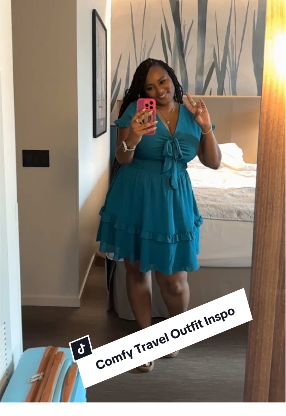 This outfit was cute but still very comfy for all the walking we did during the day.💗 #tiktokshopcreatorpicks #tiktokshoprestock #prettygardendress #fashionlookbook @PrettyGarden 