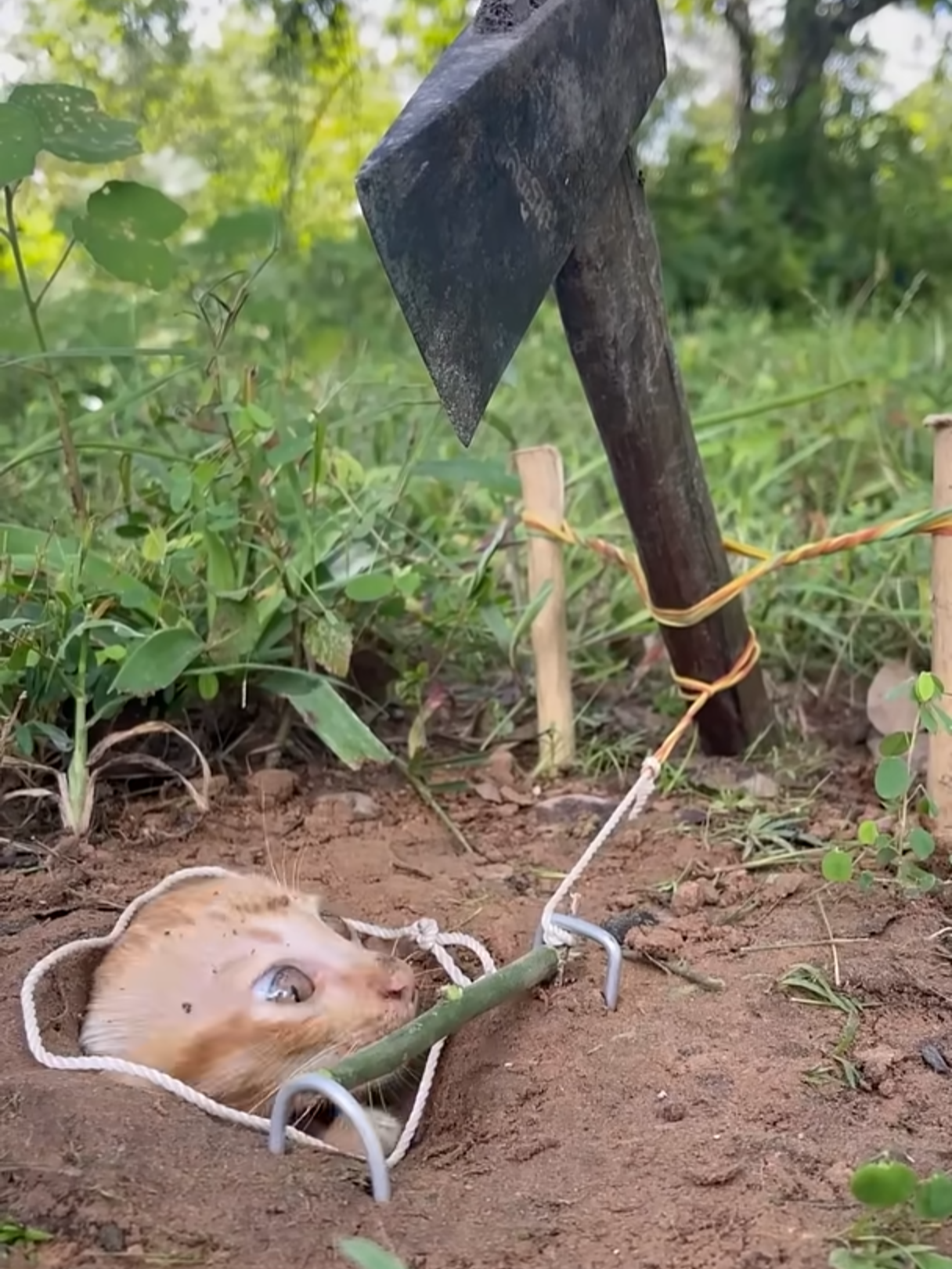 Survival skills： Smart and useful ideas  With a trap set