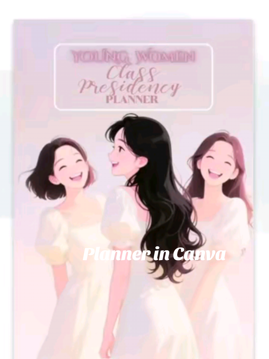 YW CLASS PRESIDENCY PLANNER chickiosk.gumroad.com/l/ijiflv Stay organized, inspired, and ready to serve with this thoughtfully designed planner created especially for Young Women Class Presidencies! This planner helps presidency members keep track of responsibilities, meetings, and personal spiritual growth while focusing on the purpose of the Young Women organization. With simple yet meaningful layouts, it empowers young leaders to plan with confidence and serve with love. Features include: Presidency meeting agenda & notes pages Class activity planning worksheets Sunday lesson preparation guides Calendar & undated scheduling pages Goal-setting and personal reflection sections Scriptures, quotes, and uplifting reminders Perfect for young women class presidency, this planner is both practical and inspiring—a beautiful tool to help young women lead with faith and purpose. A must-have for every LDS Young Women Class Presidency! #digitalproducts  #lds #canva #planner #fypツ 