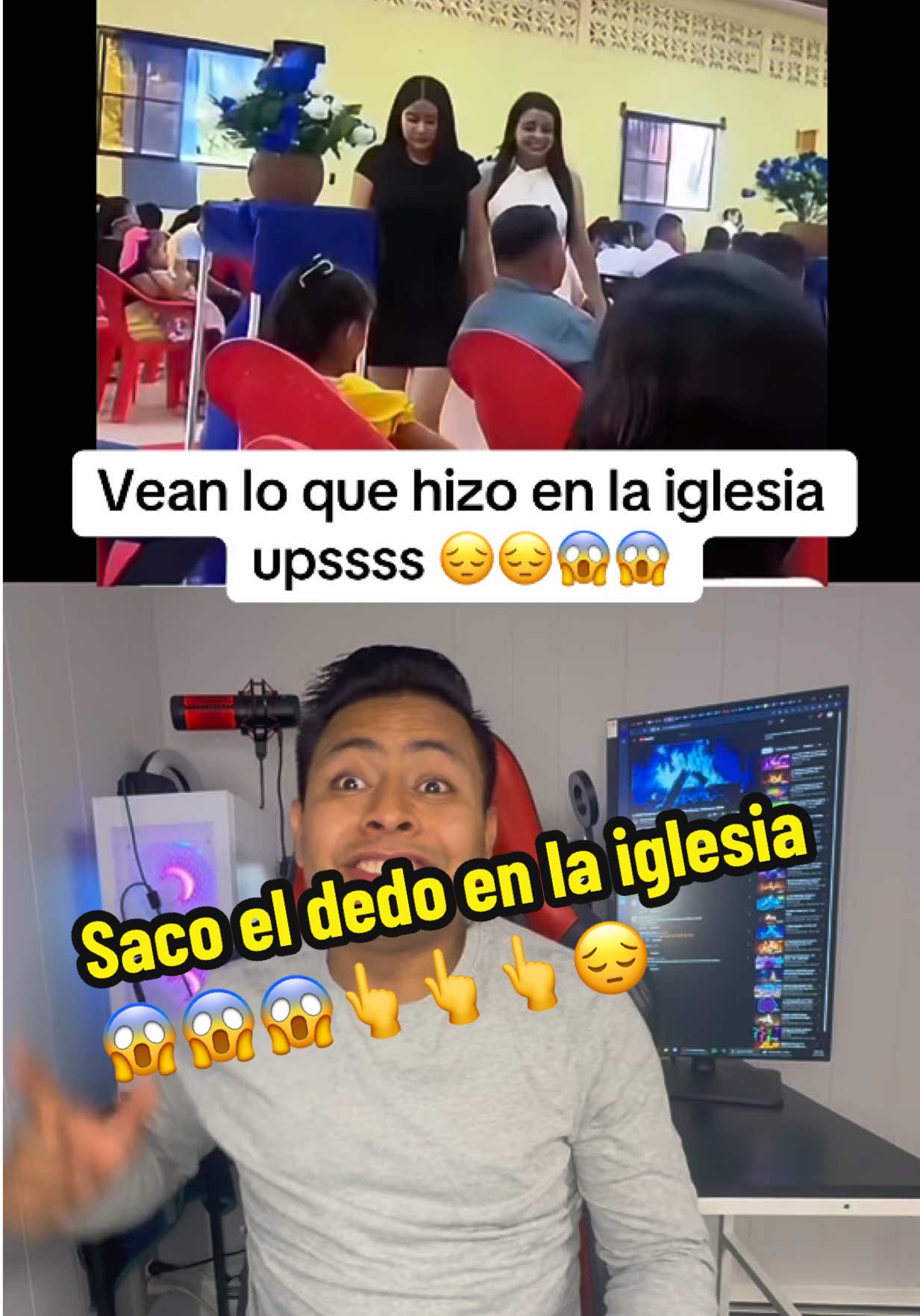Se le olvidó que estaba en la iglesia está señorita y vean lo que hizo #longervideos #😱 #iglesia #funny #omg 