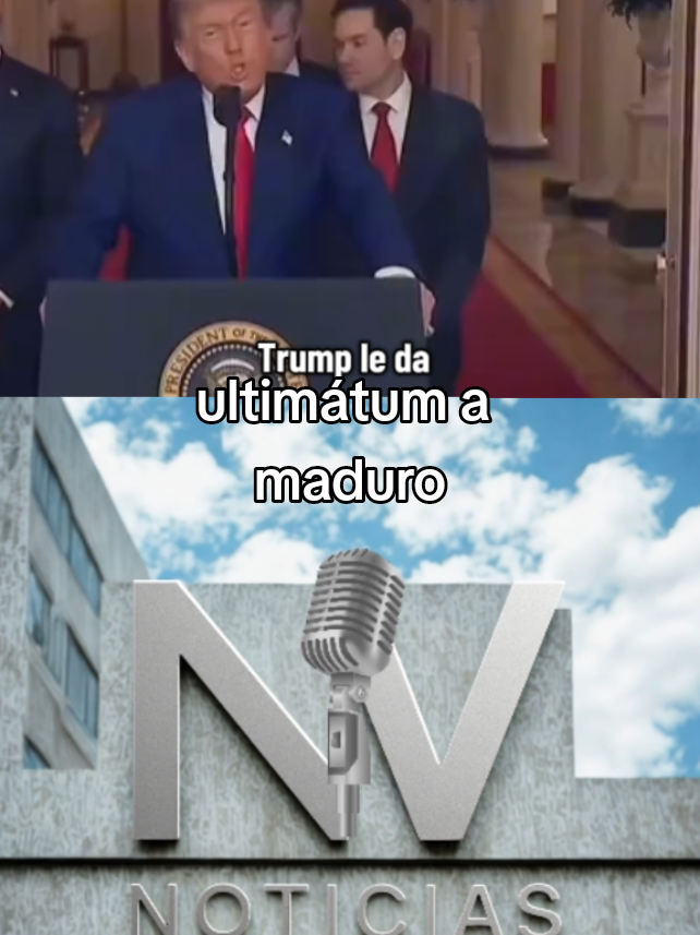 ultimátum Donald Trump da 4 días a Maduro para que se valla si no usará toda su fuerza para sacarlo #venezuelalibreenpaz #trds131075 