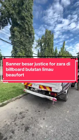 Terima kasih penyumbang . Terima kasih orang beaufort . Terima kasih semua rakyat yang support . Siapa mahu lagi psang banner kita kongsi dana . Boleh dm #beaufortbersamamu #justiceforzara #solidarity 