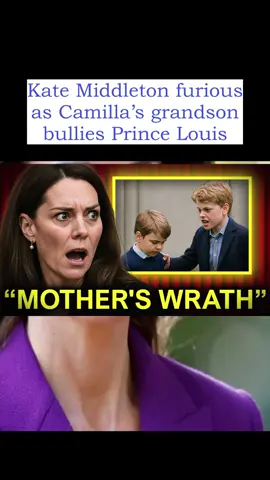 Kate Middleton furious as Camilla’s grandson bullies Prince Louis