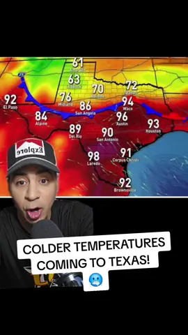 Colder temperatures are coming to Texas! #fyp #weather #weatherreport #breakingnews 