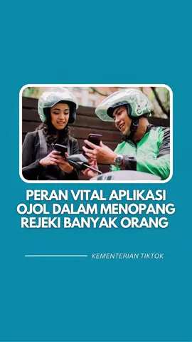 Aplikasi ojol bukan sekadar transportasi. Di balik roda yang berputar, ada rejeki yang mengalir untuk jutaan orang. Mulai dari driver, UMKM, hingga pelanggan yang dimudahkan aksesnya. #ojol #aplikasiojol #ojoltiktok #ekonomidigital 