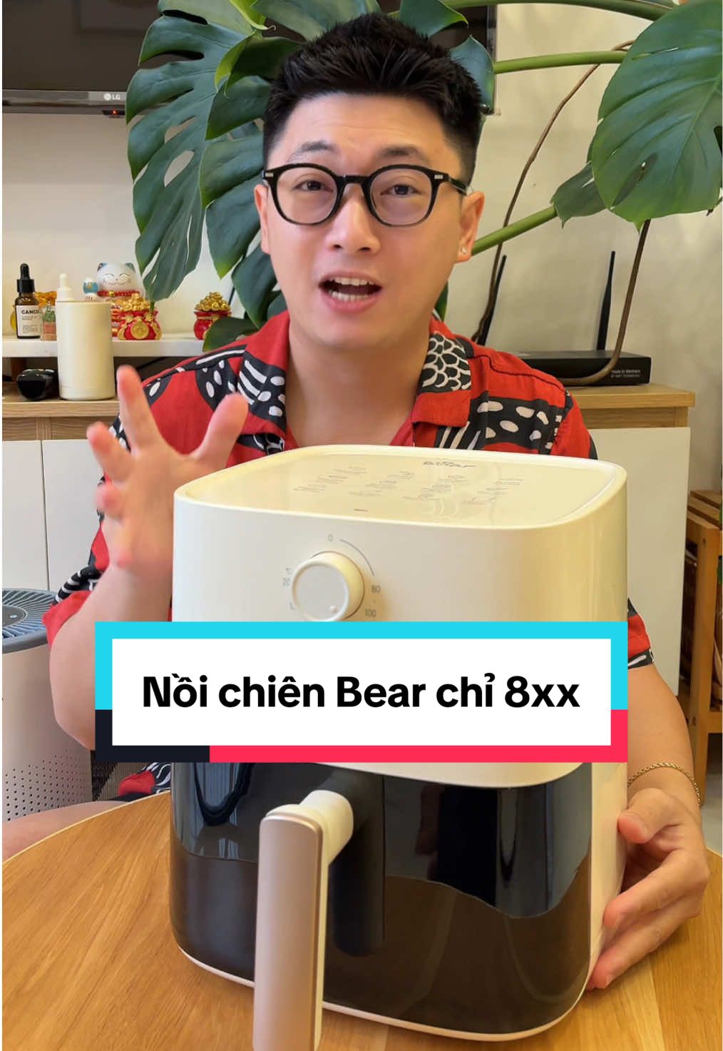 Nồi chiên không dầu Bear thiết kế sang thật sự, mẫu mới 5 Lít chiên nướng nguyên con gà đang được trợ giá tốt lắm nha #noichienkhongdau #noichien #noichienkhongdaubear 