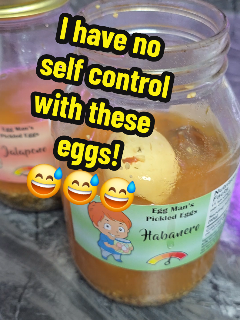 Its hard to resist these bad boys! #pickledeggs #spicy #hot #fyp #eggman @Egg Man’s Pickled Eggs 