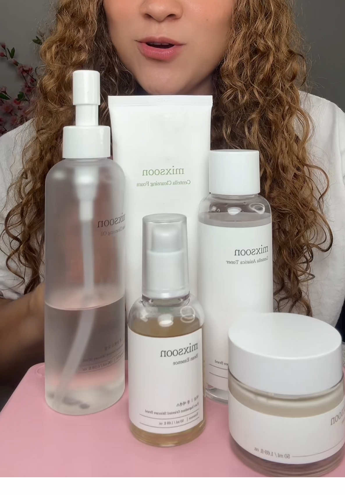 Set completo de la tienda de mixoon para el cuidado de tu piel #skincareessentials #skinroutine #clearskinroutine #skincareproductsmusthave #mixsoonskincare 