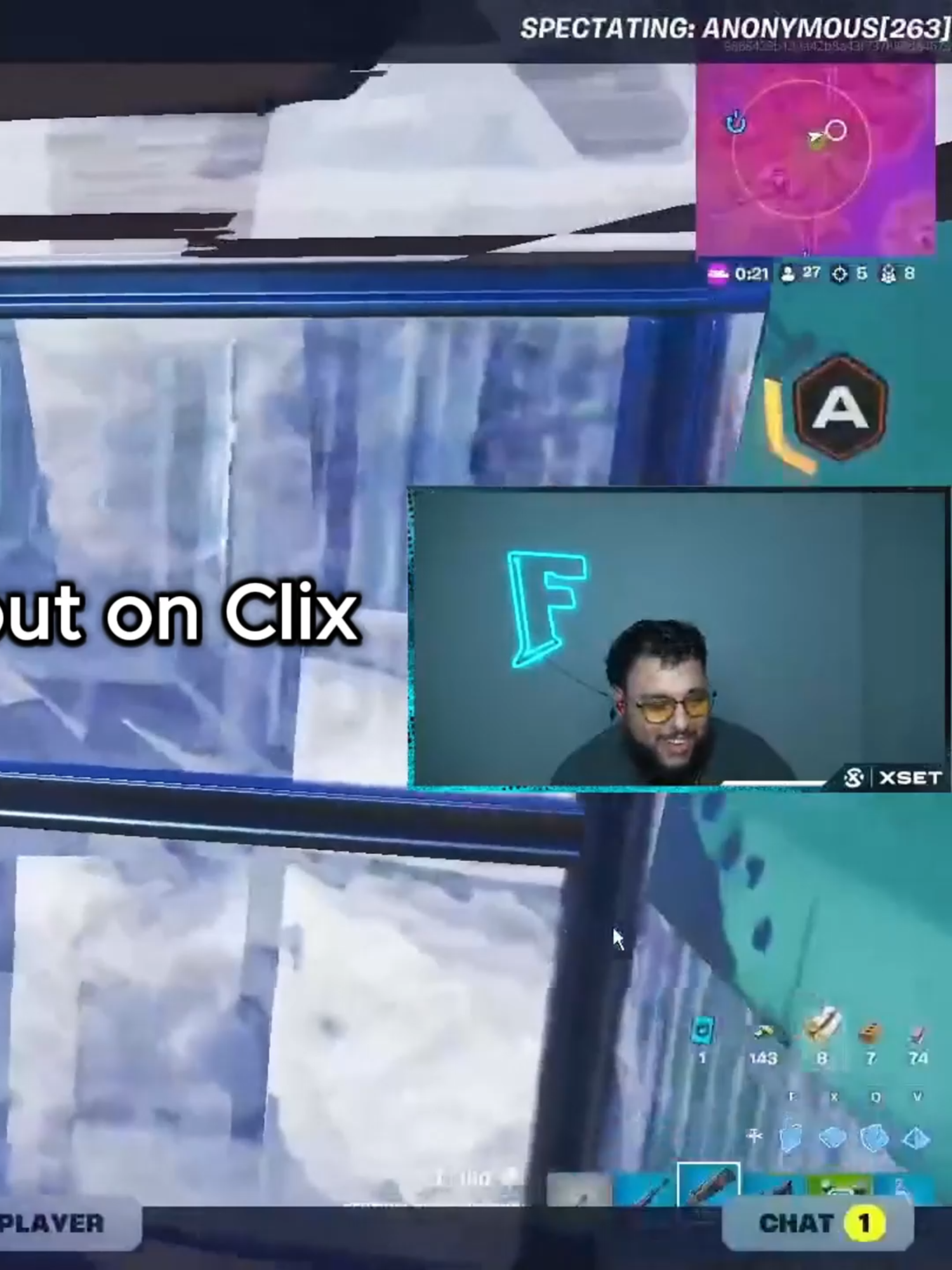 Peterbot crashes out on Clix for trying to grief him.. #fortniteclips #fyp #faxutyclips #fortnitecompetitive #clix